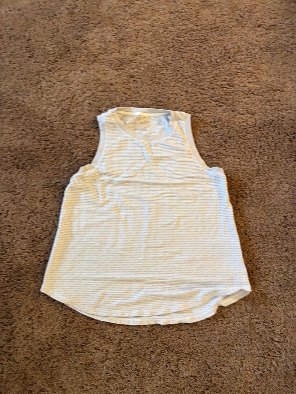 Calia White Ribbed Mesh Performance Tank - Picture 3 of 5